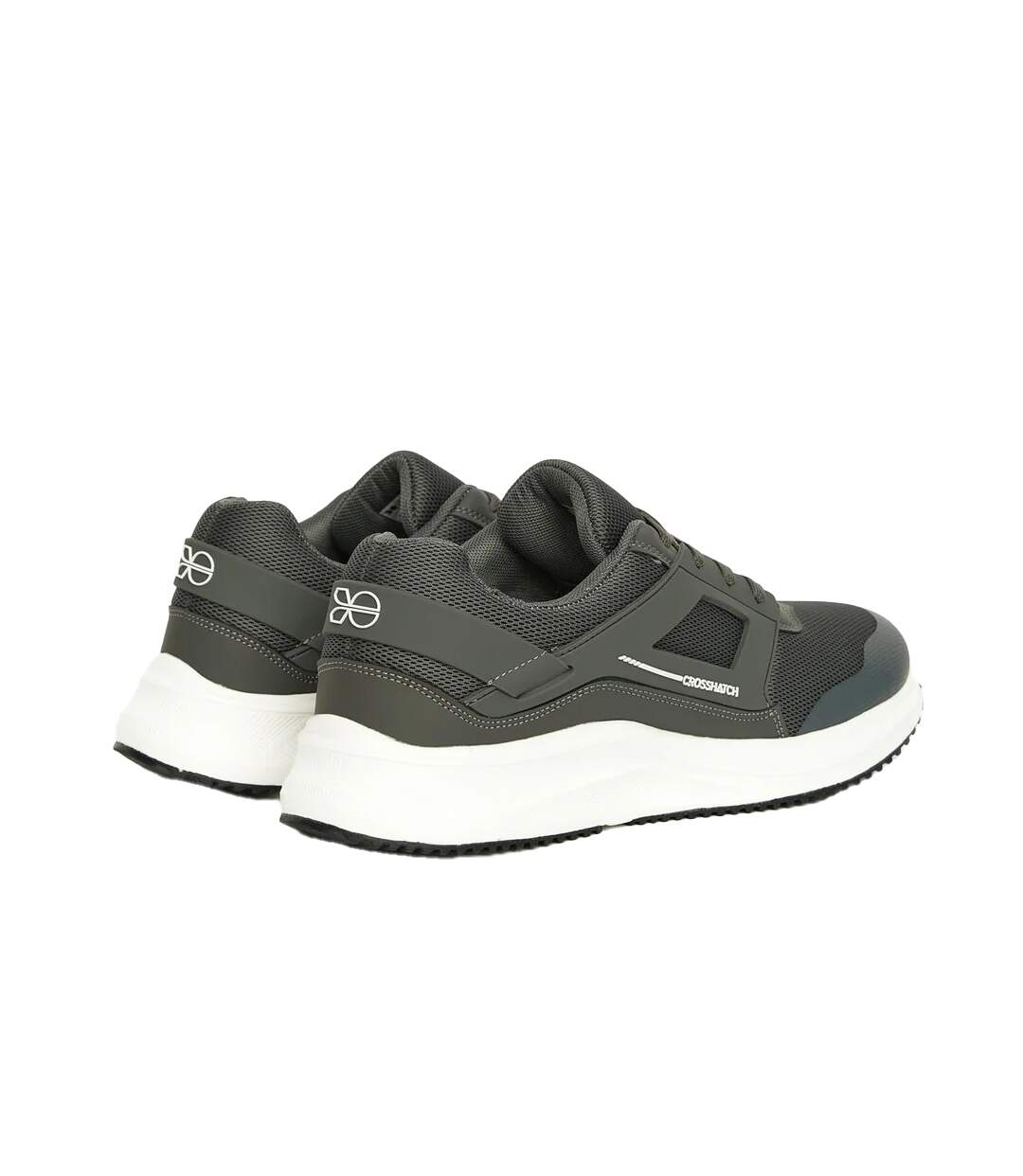 Mens Holywell Flyknit Trainers Grey White Crosshatch-2