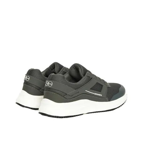 Mens Holywell Flyknit Trainers Grey White Crosshatch