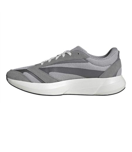 Mens Lightshift 2 Suede Trainers Grey White Iron Adidas