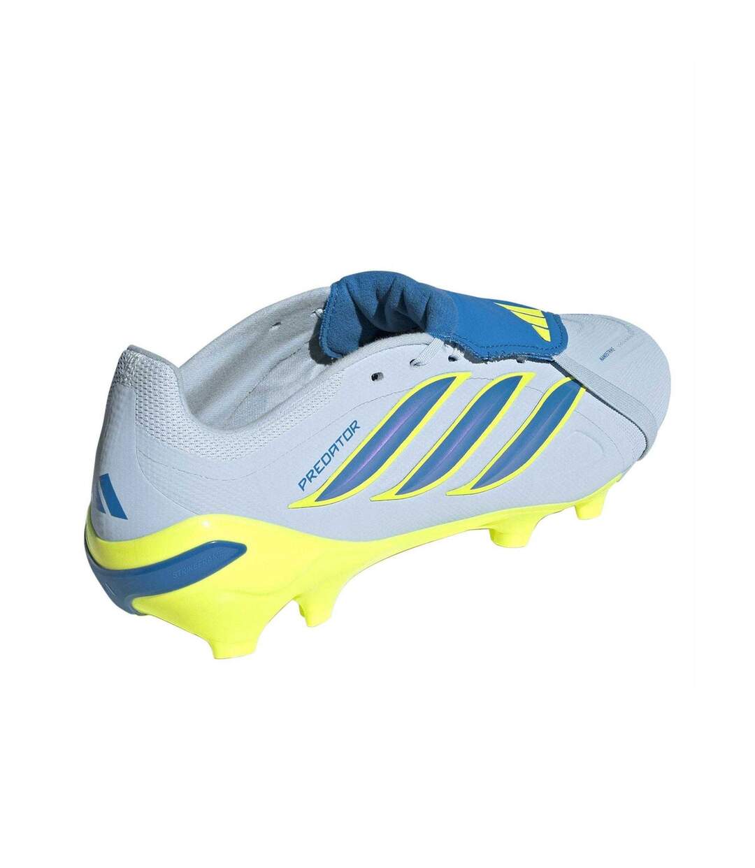 Unisex Adult Predator 3 Firm Ground Football Boots Blue Yellow Adidas-2