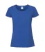 Womens/ladies Iconic 190 T-shirt Royal Blue Fruit Of The Loom-1