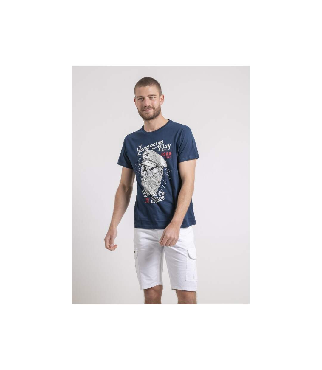 T-shirt col rond pur coton NUBENOIT-1
