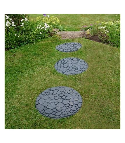 Stepping stone garden decoration 45cm x 45cm grey Primeur