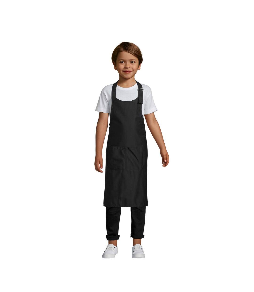 Tablier gala enfant 64 cm x 47 cm noir SOLS-1