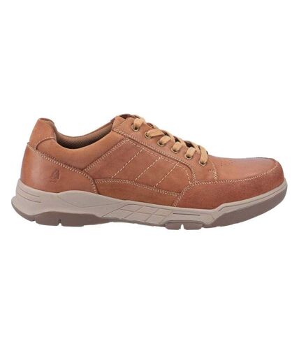 Hush Puppies Mens Finley Leather Shoes (Tan) - UTFS7671
