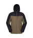 Veste Imperméable À Capuche Ajustable Brisk Extreme Homme Kaki Foncé Mountain Warehouse-1