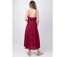 Robe longue estivale fines bretelles VALENTINE unie framboise Coton Du Monde-4