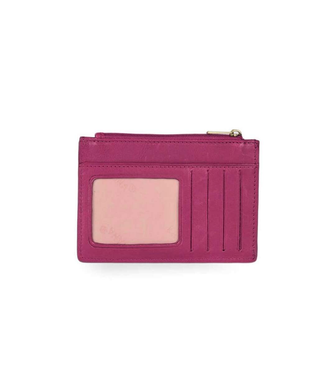 Katana - Porte-cartes compact en cuir - fuchsia - 8764-2