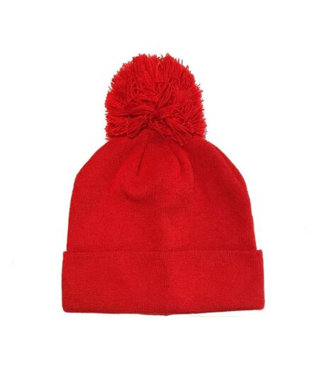 Bonnet Motif/style Logo Adulte Rouge Marvel