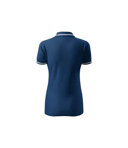 Womens/ladies Urban Polo Shirt Blue Adler
