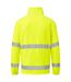 Unisex adult hi-vis half zip fleece top yellow Portwest-2