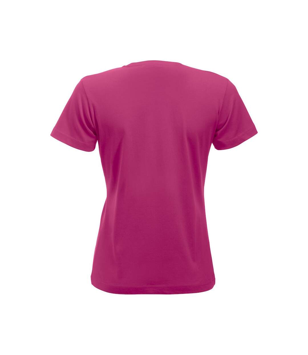 T-shirt new classic femme rose cerise vif Clique-2