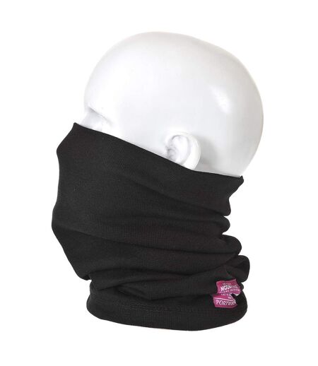 Flame resistant anti-static neck tube one size black Portwest