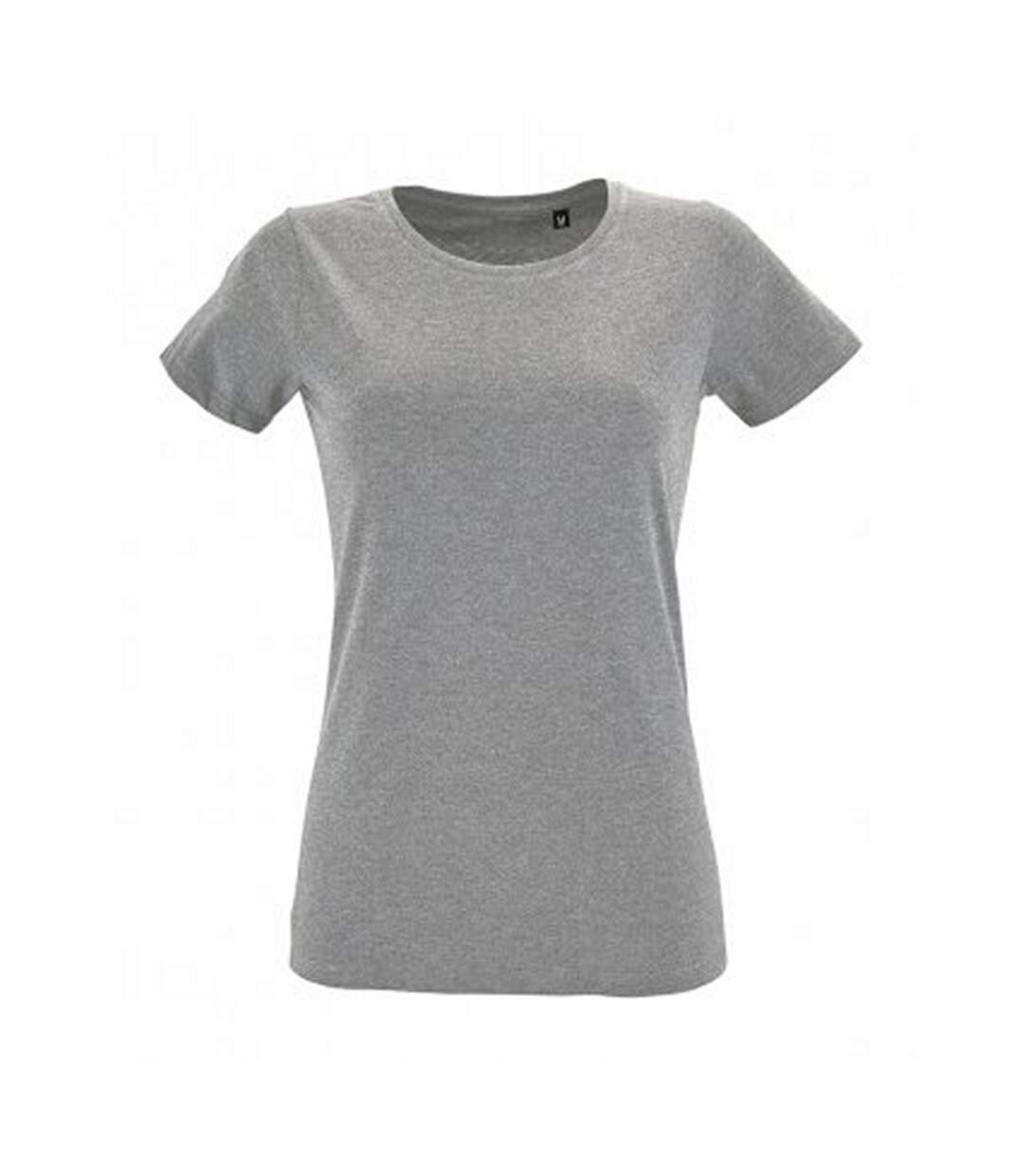 T-shirt regent femme gris chiné SOLS-1