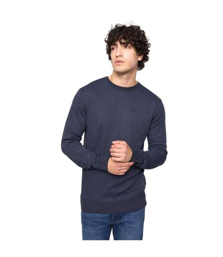 Pull loxham homme bleu marine chiné Bewley & Ritch