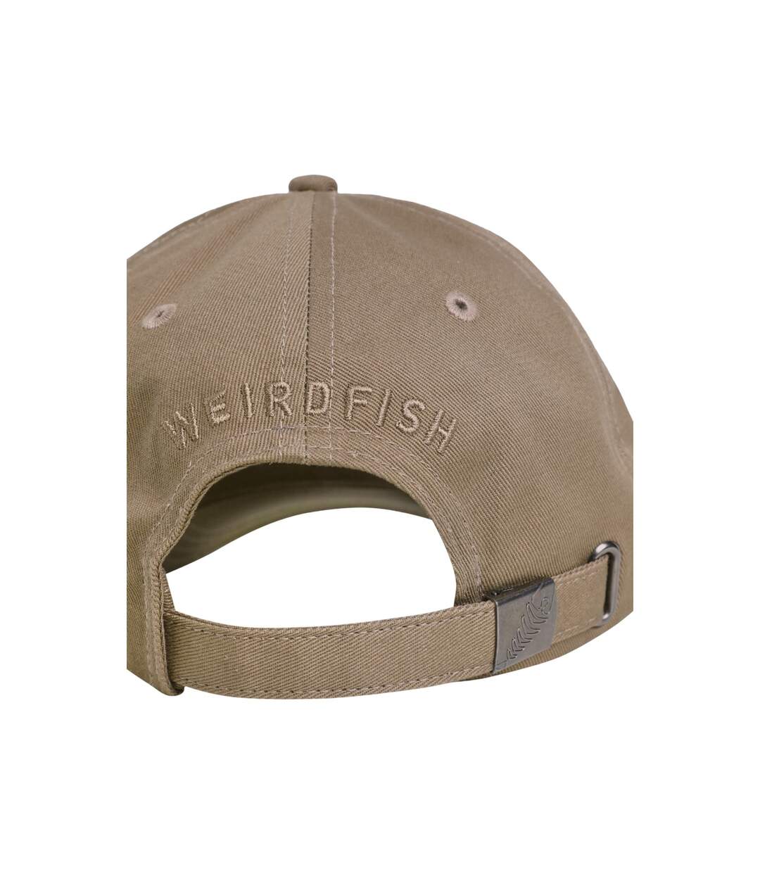 Bude logo twill baseball cap stone Weird Fish-3