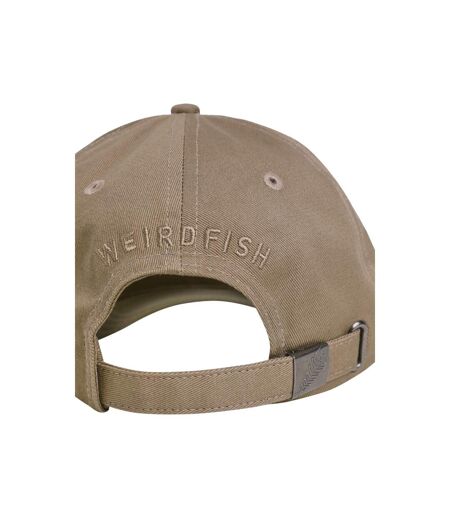 Bude logo twill baseball cap stone Weird Fish