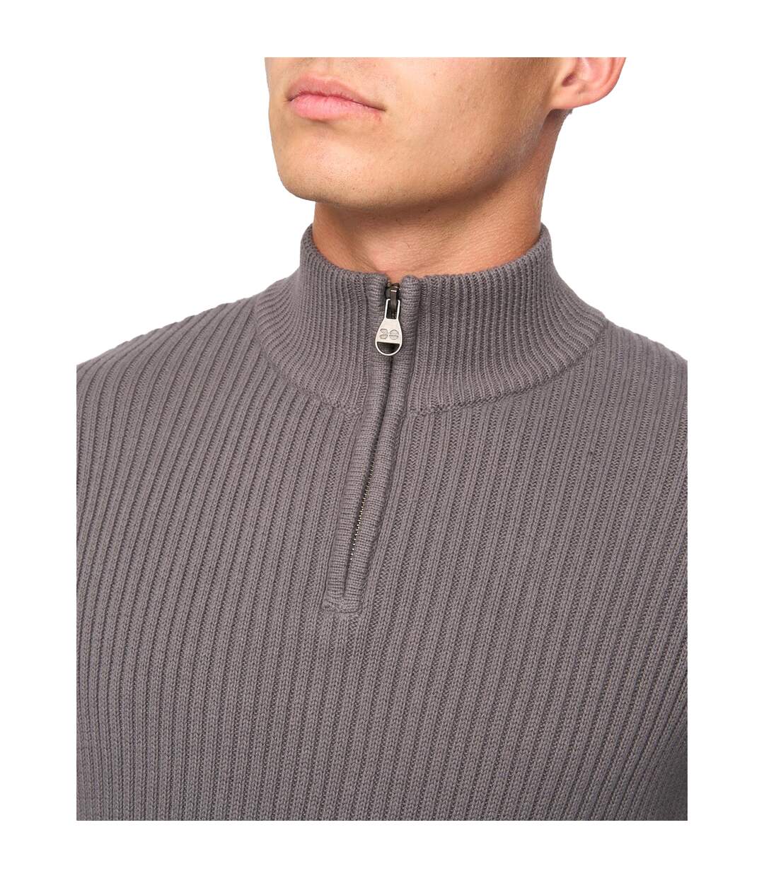 Pull havaline homme gris anthracite Crosshatch