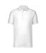 Polo À Manches Courtes 100% Coton  Pour Homme Blanc Jerzees Colours-1