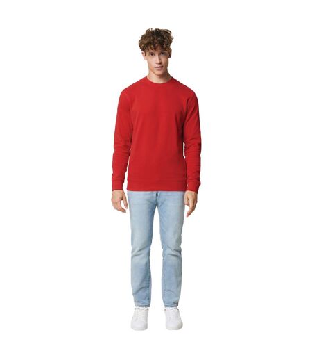 Unisex adult zion recycled cotton crew neck sweatshirt red Iqoniq