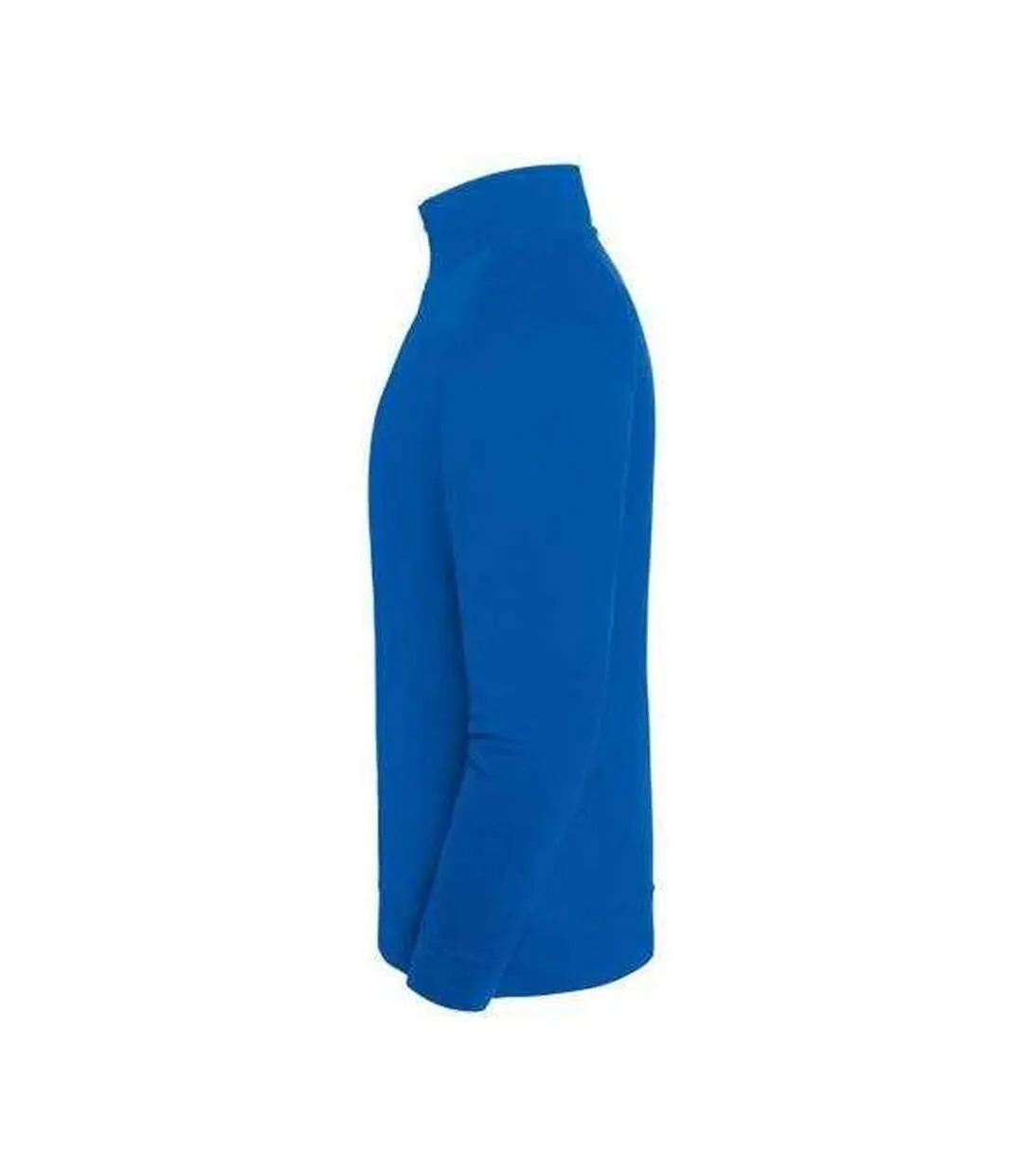 Sweat Uni Col Montant Zippé Iconic Premium Homme Bleu Roi Fruit Of The Loom-3