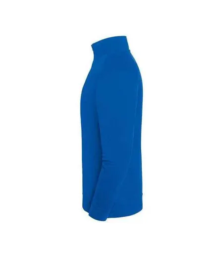 Sweat Uni Col Montant Zippé Iconic Premium Homme Bleu Roi Fruit Of The Loom