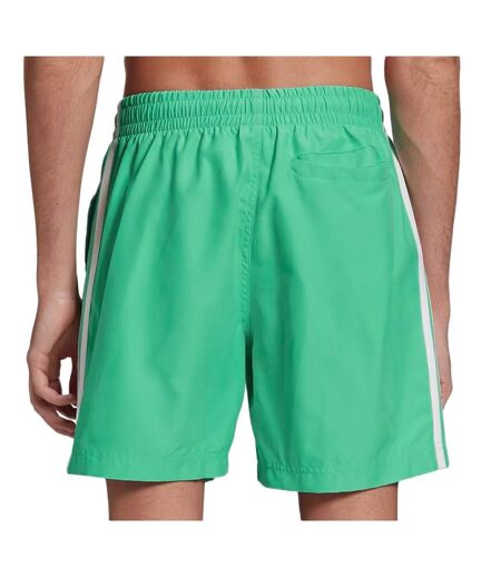 Short de bain Vert Homme Adidas 3-stripes - S