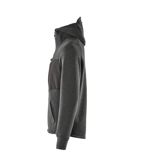 Mens Advanced Full Zip Hoodie Black Mascot