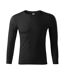 T-shirt Manches Longues Adulte Noir Malfini-1