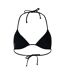 Womens/ladies Triangle Cups Bikini Top Black Roxy-2