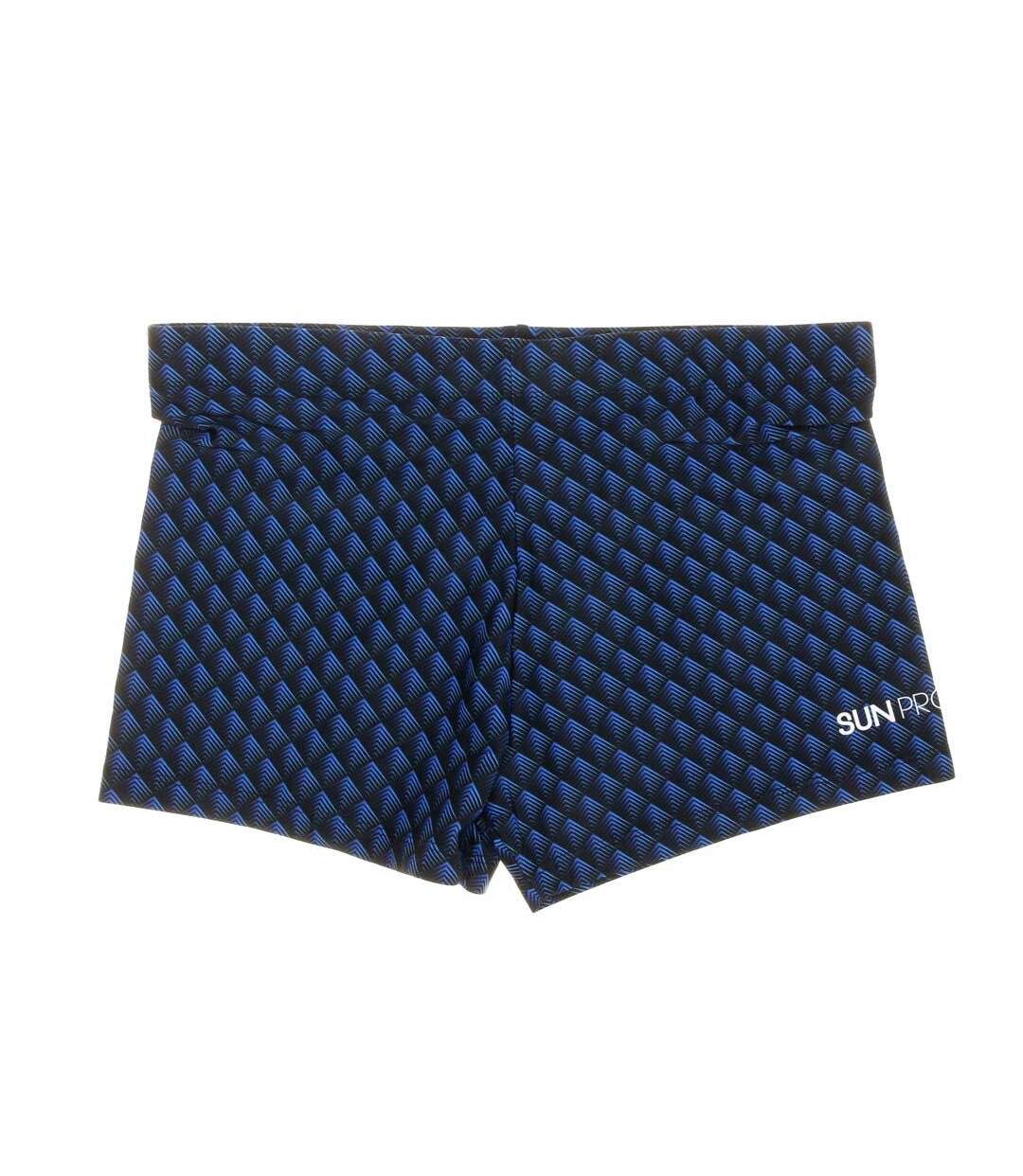 Boxer de bain Imprimée Noir/Bleu Homme Sun project 3080 - L-1