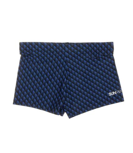 Boxer de bain Imprimée Noir/Bleu Homme Sun project 3080 - L