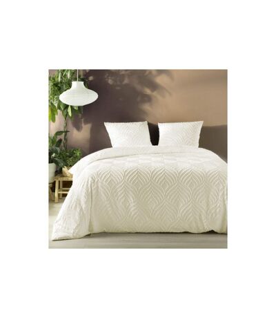 Parure de Lit 3 Pièces Heltie 260x240cm Ivoire
