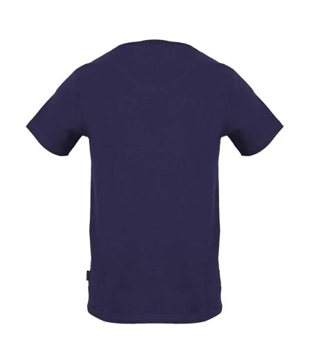 T-shirt Motif/style Signature Imprimée Homme Bleu Marine Aquascutum