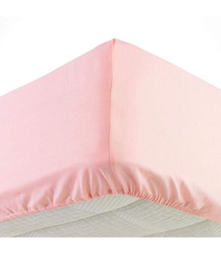 Drap Housse Jersy 160x200cm Rose Dragée