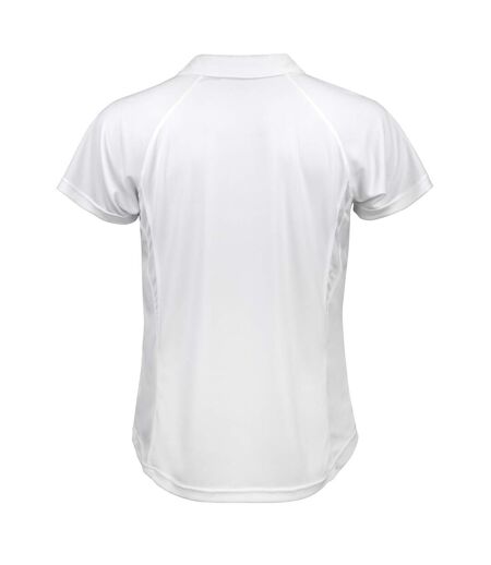 Polo sport à manches courtes homme blanc/rouge Spiro