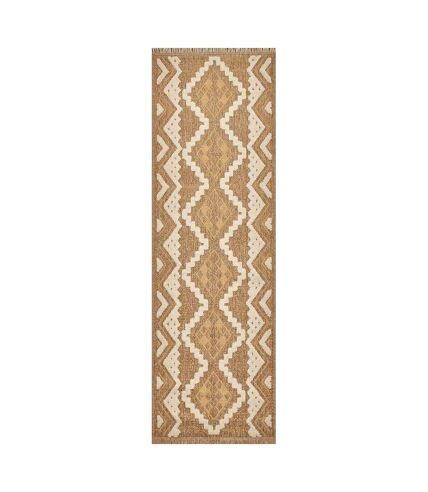 Tapis intérieur extérieur aspect jute jaune Tulum 9054 230 x 160 cm