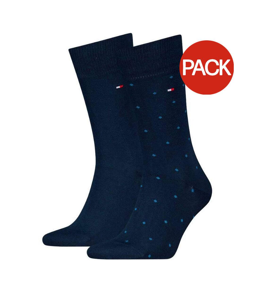 Chaussettes Motif/style À Pois Femme Bleu Marine Tommy Hilfiger-1