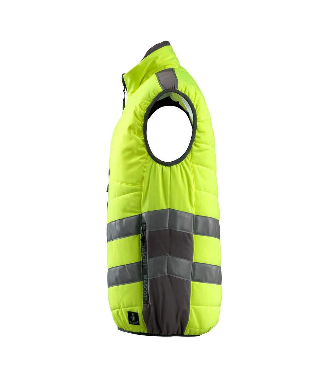 Gilet Haute Visibilité Safe Supreme Grimsby Adulte Jaune Fluo Anthracite Foncé Mascot-2