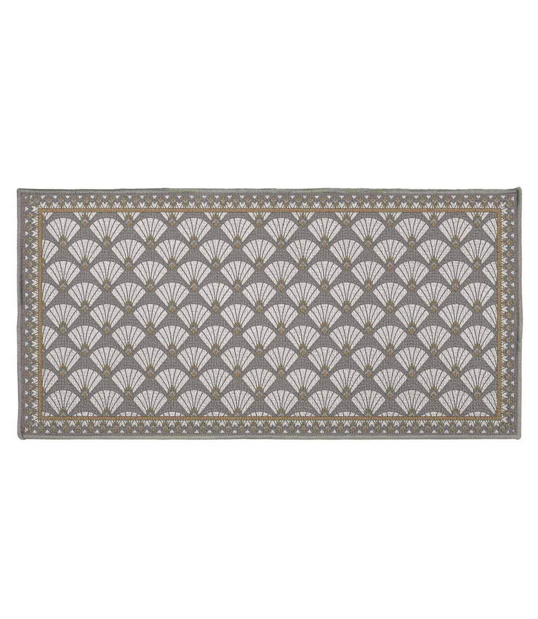Tapis Déco Art Déco Chic 50x120cm Gris-1