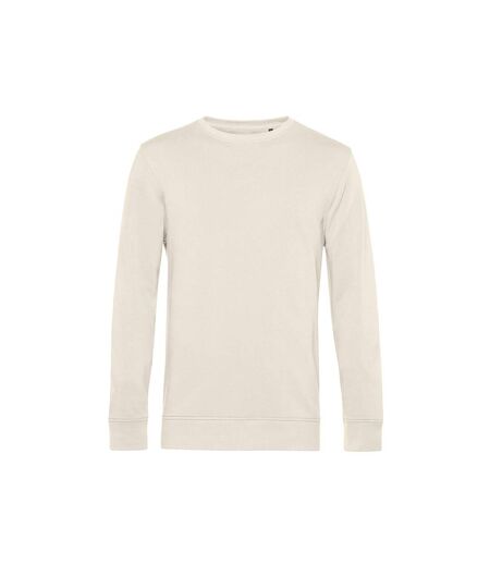 Mens Organic Crew Neck Sweat Off White B&C