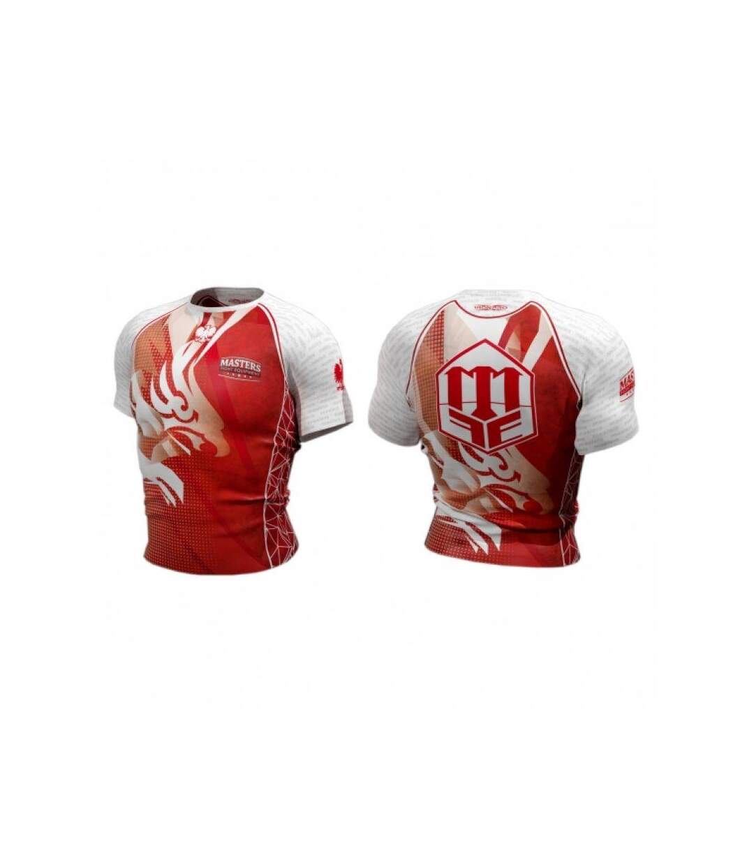 T-shirt Mfc Patriotic Homme Blanc Rouge Masters-2
