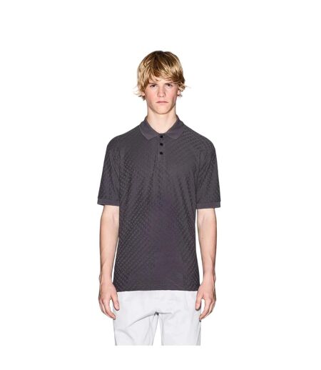Mens Textured Regular Polo Shirt Grey Armani Exchange