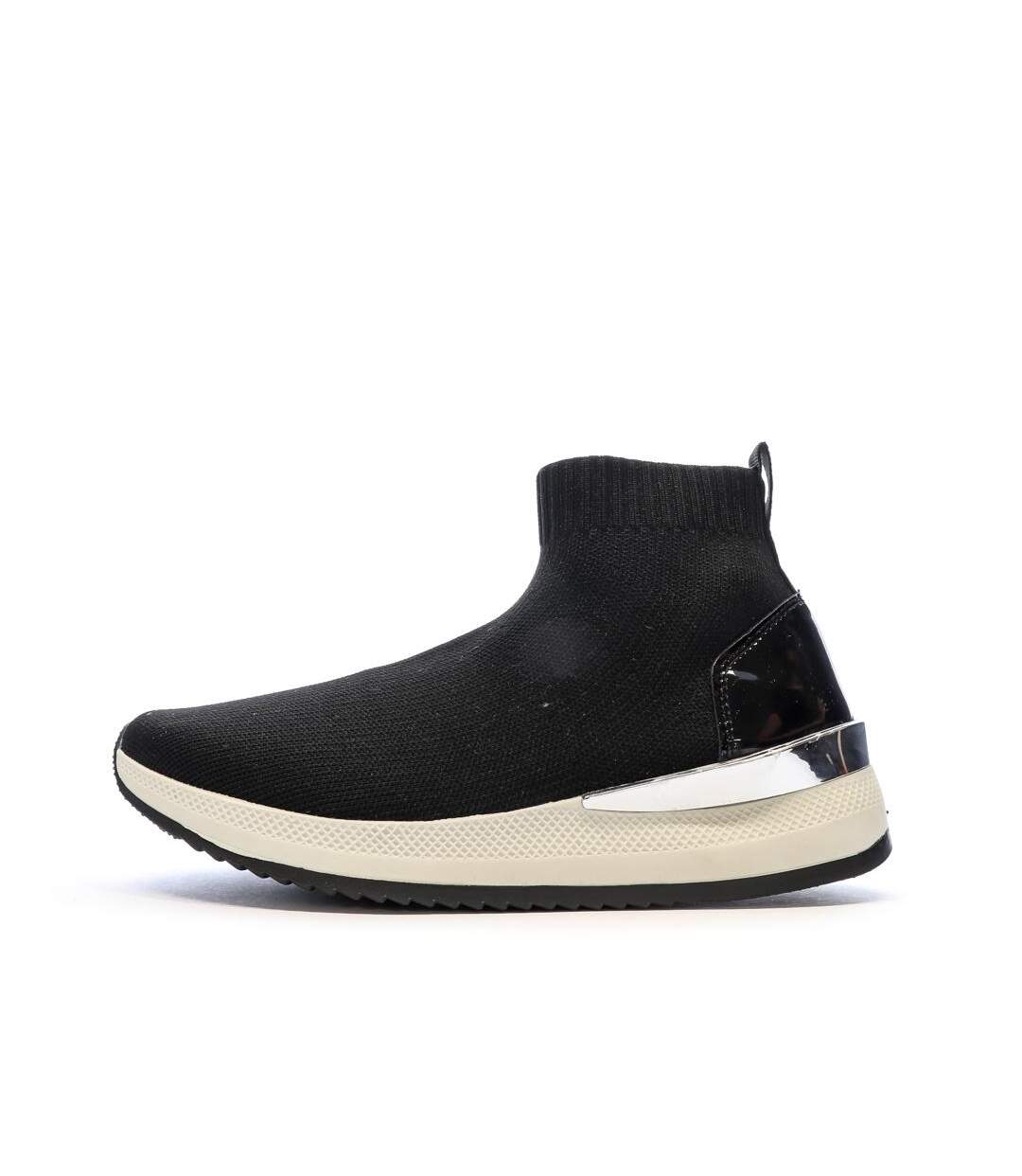 Baskets noires femme eskandalo & kaos ankle-1