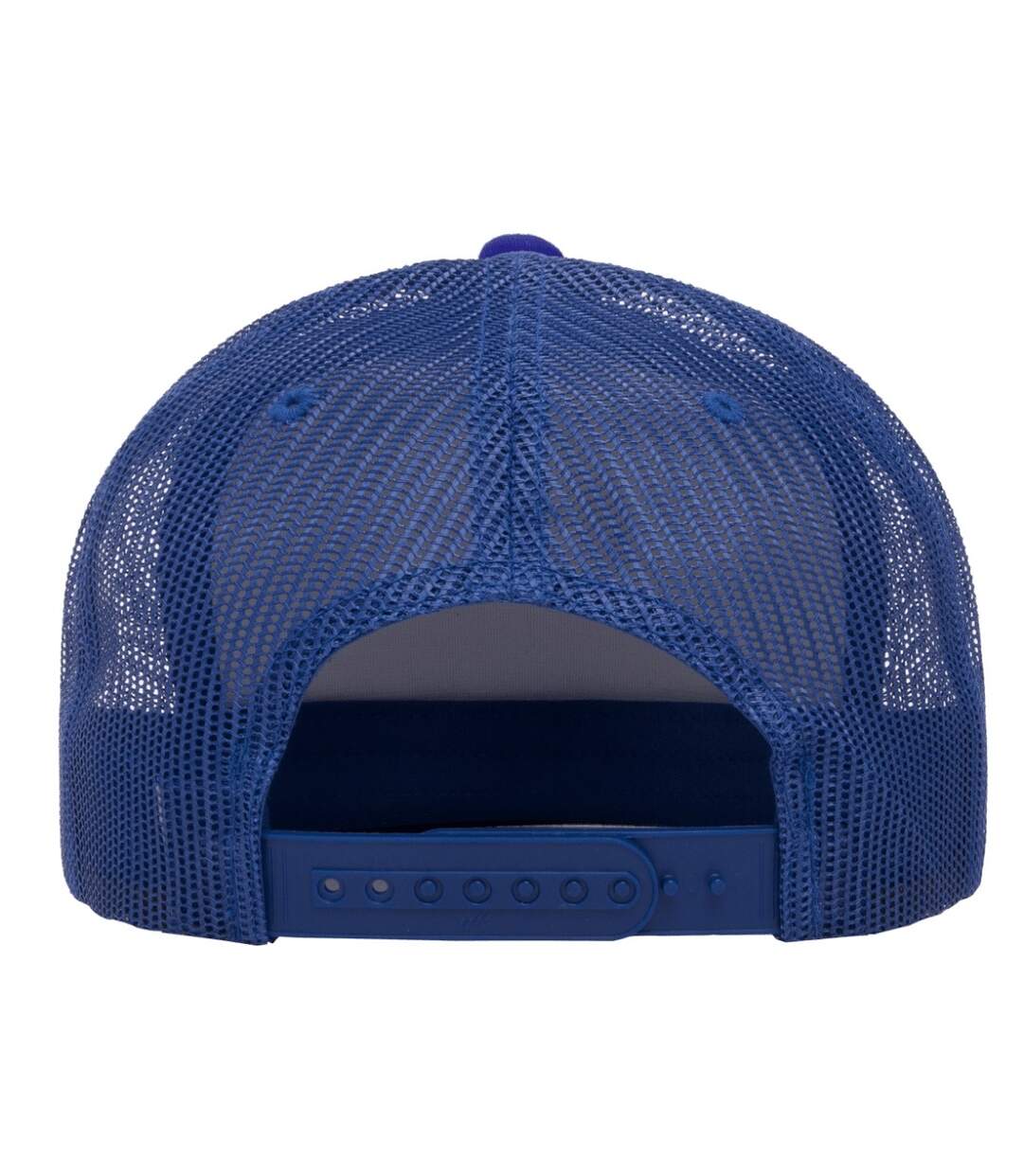 Casquette trucker blanc / bleu roi Yupoong-2