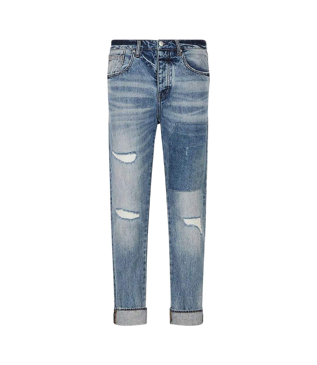 Jean Motif/style Usé Homme Bleu Indigo Armani Exchange-1
