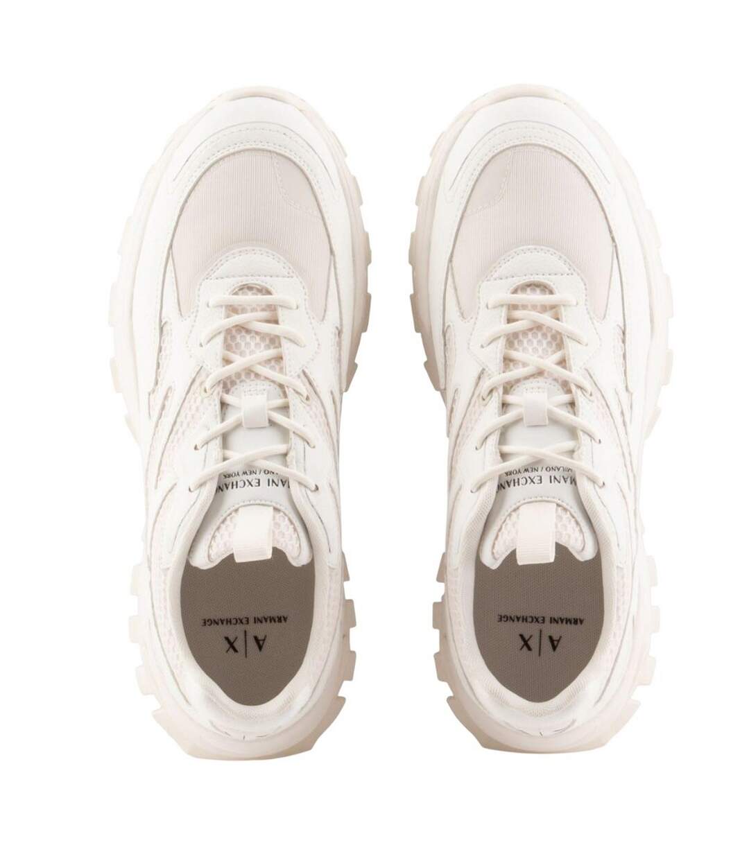 Baskets Homme Blanc Cassé Armani Exchange-4