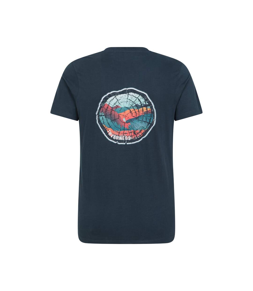 T-shirt Inverness Homme Bleu Foncé Mountain Warehouse-2