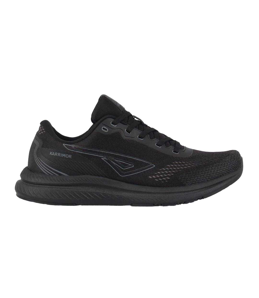 Mens Impulse Running Trainers Black Grey Karrimor-1