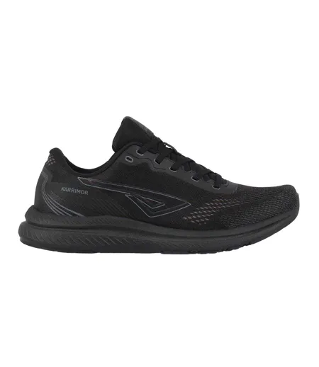 Mens Impulse Running Trainers Black Grey Karrimor